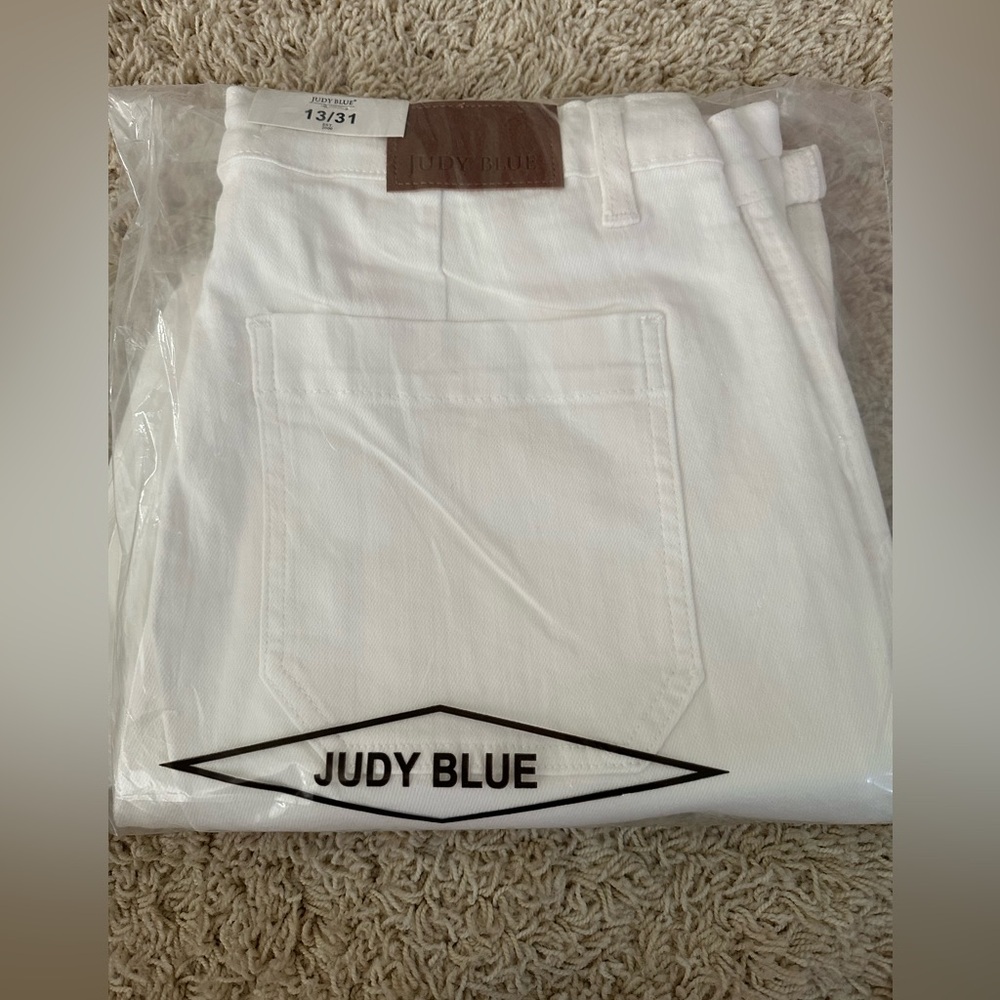 JUDY BLUE JOGGERS - WHITE